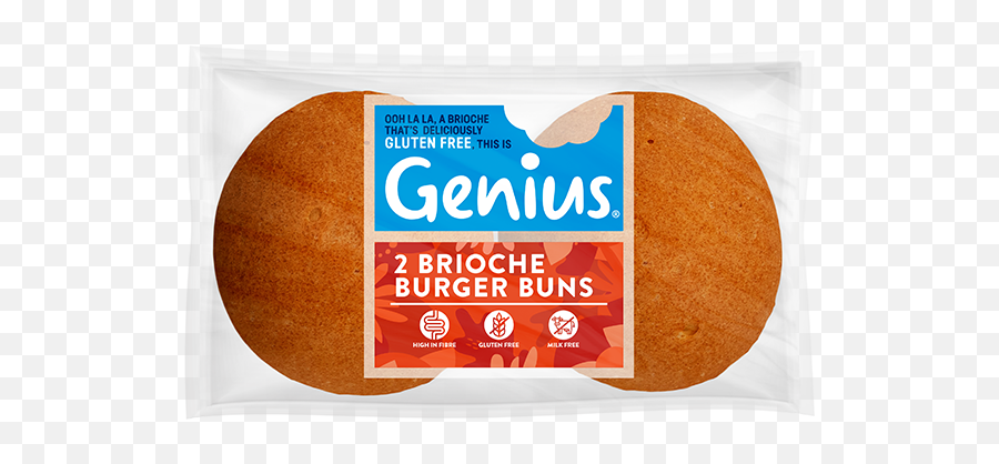 Ready Made Gluten Free Brioche Burger Buns - Genius Genius Gluten Free Brioche Burger Buns Png,Burger Bun Png