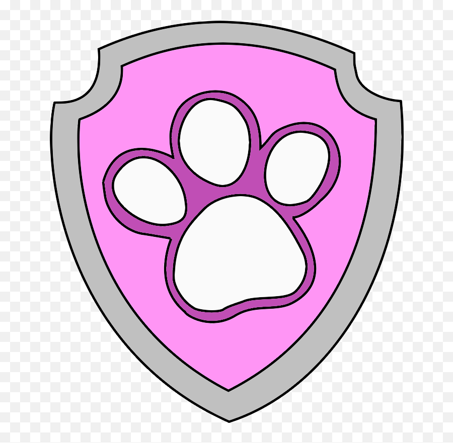 Paw Patrol Png - Paw Patrol Badges Png Paw Patrol Paw Pink Paw Patrol Paw,Marshall Paw Patrol Png