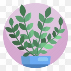Fern Leaf House Green Plants Pot Indoor Icon - Flowerpot png