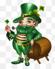 Tube St Patrick Lutin Irish - Transparent Background Saint Day Clipart Png,Leprechaun Png
