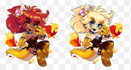 Ashiji - Bowsette Png,Bowsette Png