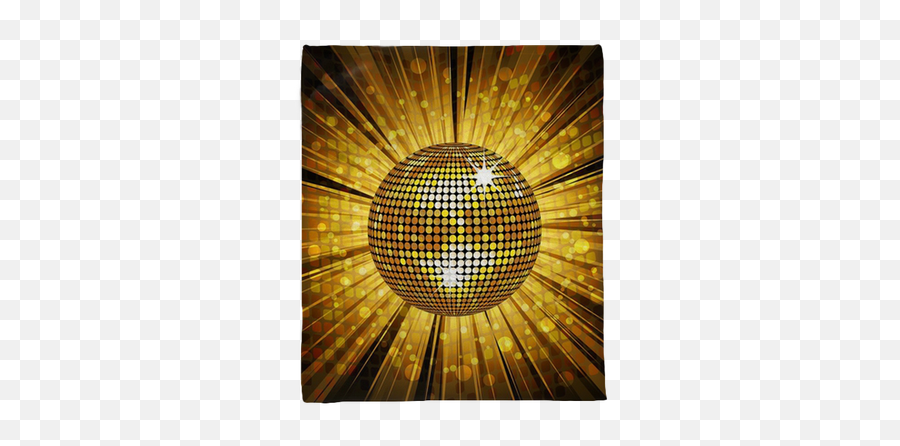 Gold Disco Ball Light Burst And Mosaic - Sparkling Gold Disco Ball Png,Gold Disco Ball Png