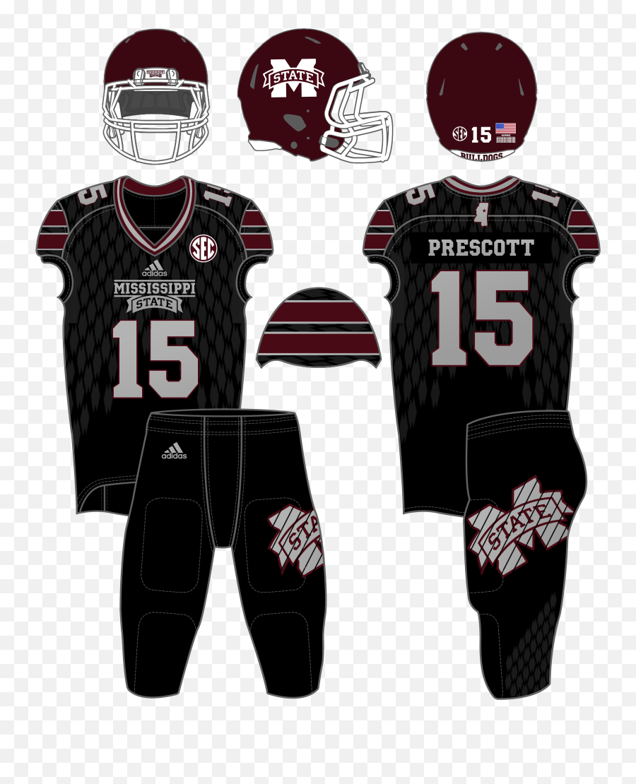 Football Uniform History - Hail State Unis Mississippi State Football Jerseys Png,University Of Mississippi Logos