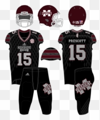 Football Uniform History - Hail State Unis Mississippi Jerseys png