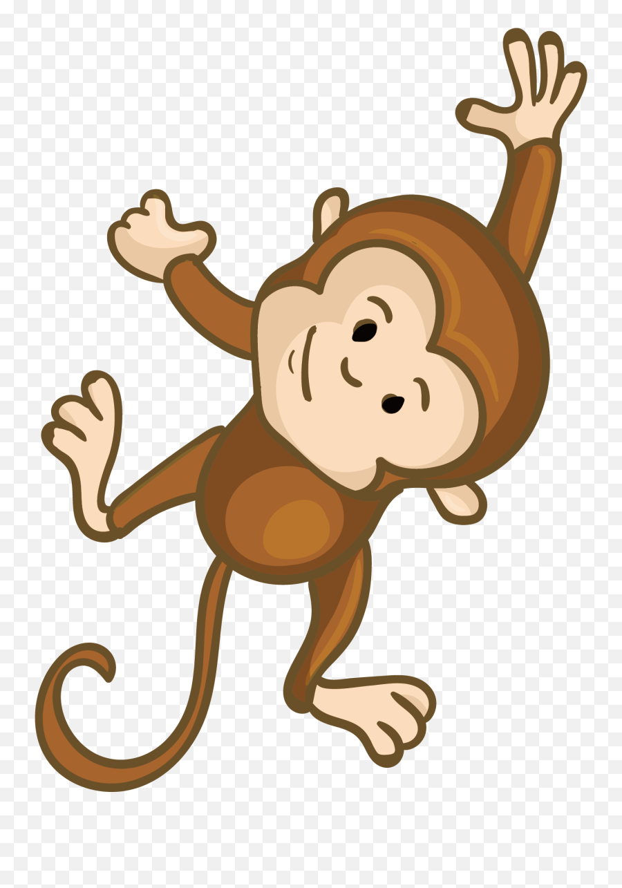 Monkey Clip Art - Cute Monkey Cartoon Png,Monkey Transparent Background