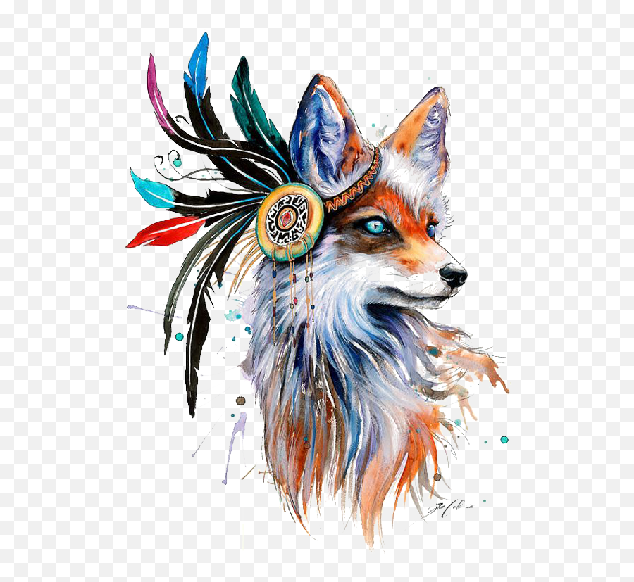 Logo - Native American Fox Tattoo Png,Red Fox Logo