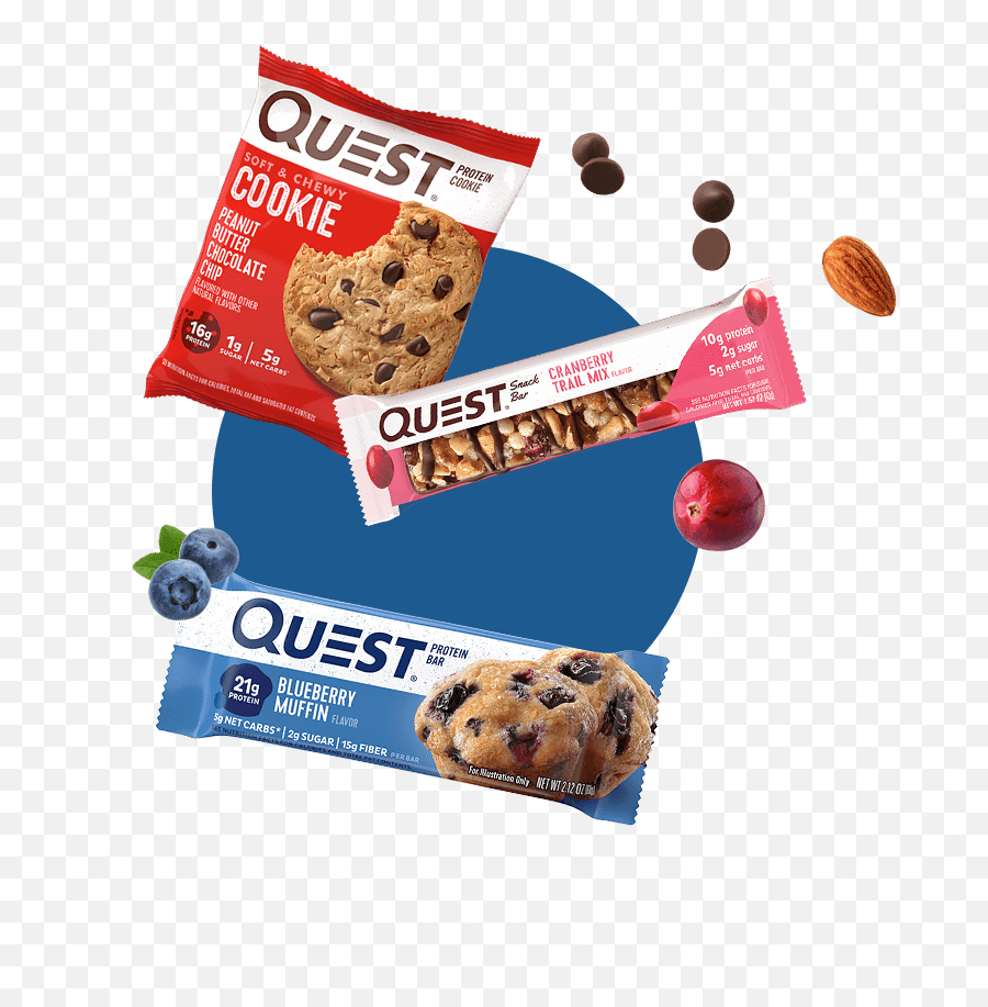 Diabetes Snacks U2013 Quest Nutrition - Chocolate Chip Cookie Png,Icon Meals Protein Cookie