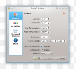 How To Stop Redshift Night Light Brightness And Color - Redshift Kde png