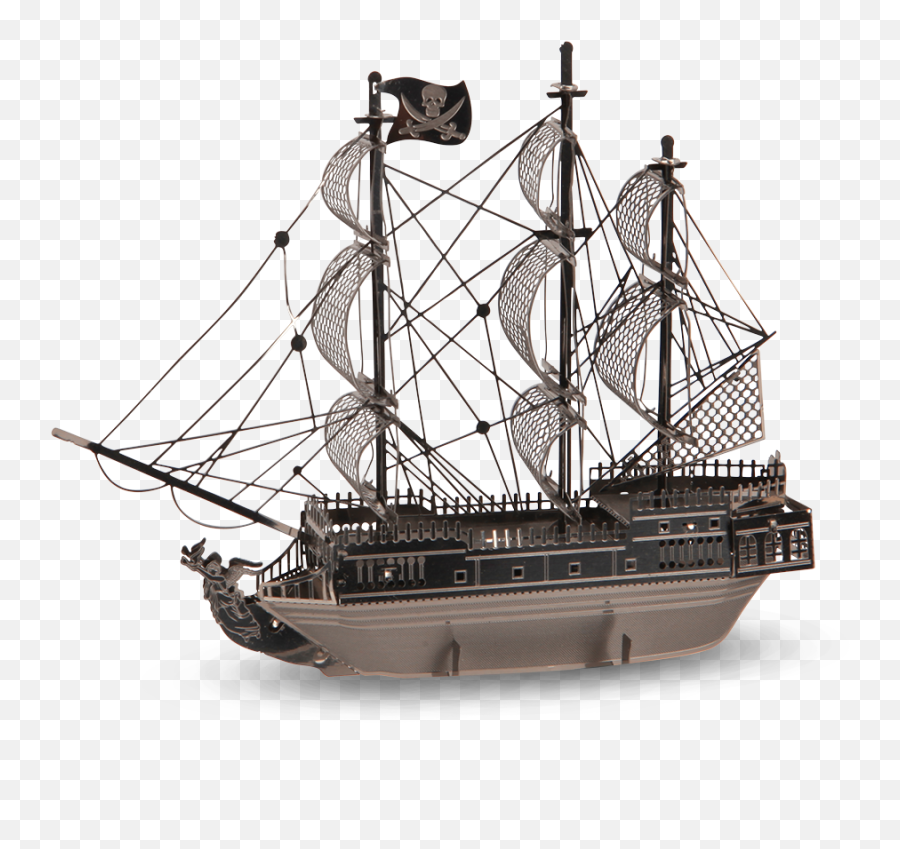 Black Pearl Ship Png Transparent - Brigantines Ships,Pirate Ship Png