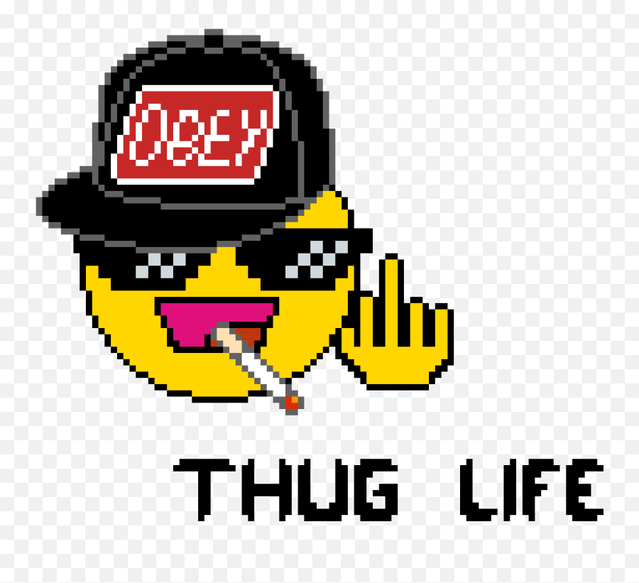 Pixilart - Thug Life Emoji By Mertmurat1673 Emoji Png Thug Life,Thug Life Logo