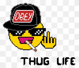 Pixilart - Thug Life Emoji By Mertmurat1673 Emoji Png Thug Life,Thug Life Logo
