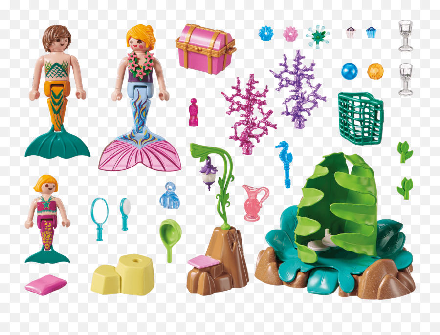 Coral Mermaid Lounge - 70368 Playmobil Mermaid Png,Little Mermaid Icon