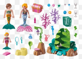 Coral Mermaid Lounge - 70368 Playmobil png