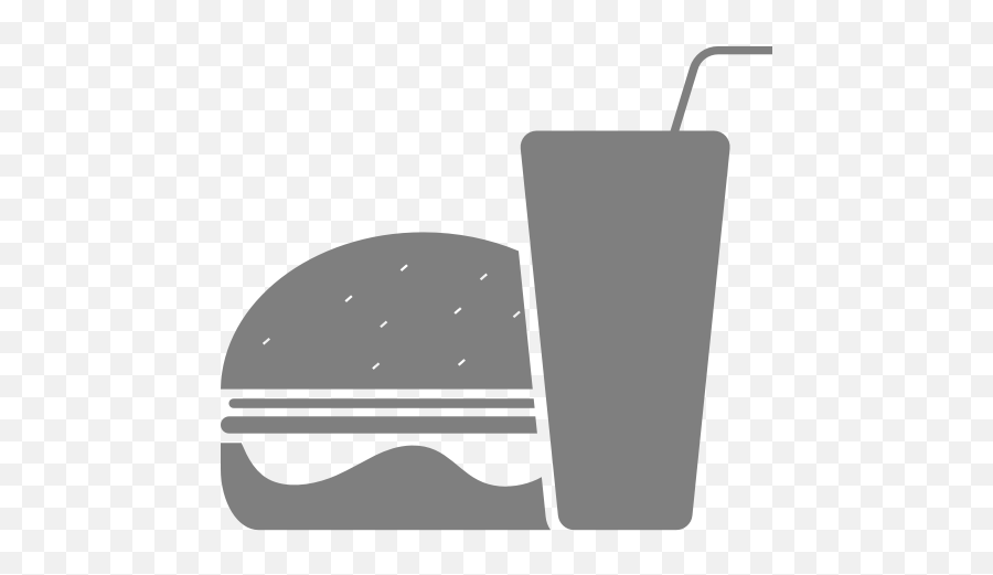 Gray Hamburger Food Icon Png Symbol - Food And Drink Icon Png Transparent,Dinner Icon