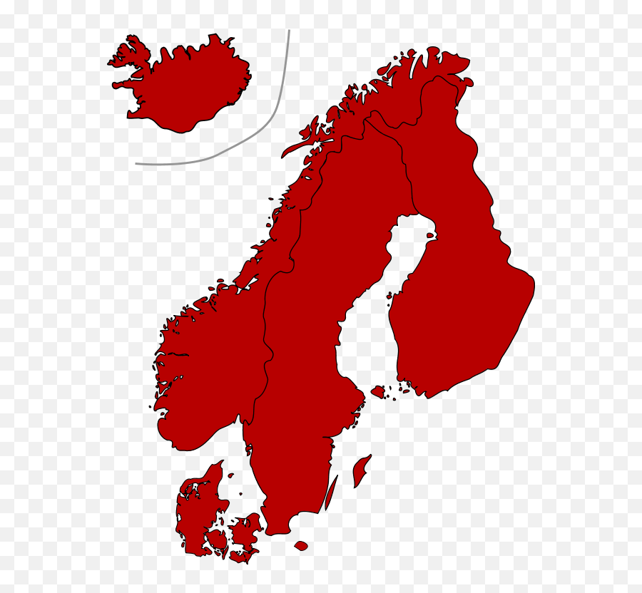 Scandinavia Map Clip Art Vector Free Image Download Png Icon