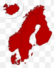 Scandinavia Map Clip Art Vector Free Image Download Png