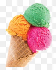 Ice Cream Cone Transparent Back - Png