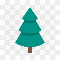 Evergreen Icon Of Flat Style - Christmas Tree png