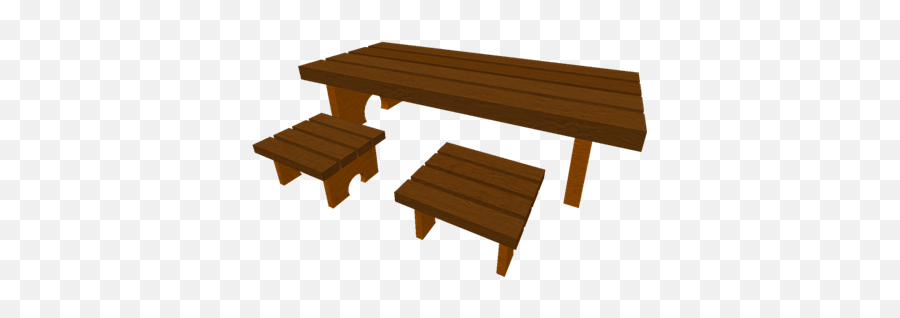 Sittable Wooden Picnic Table - Roblox Bench Png,Picnic Table Png