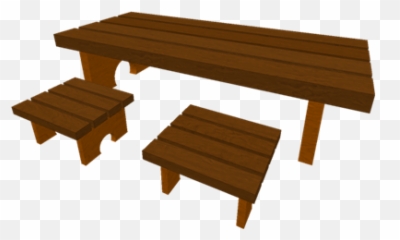 Sittable Wooden Picnic Table - Roblox Bench Png,Picnic Table Png