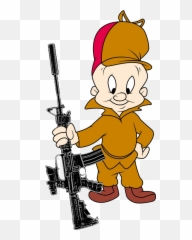 Clipart Gun Ar15 Transparent Free For - Elmer Fudd Happy Birthday Png,Elmer Fudd Png