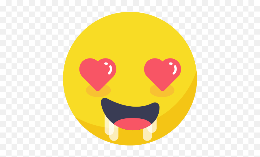 Face Heart Horny In Love Smile Smiley Icon - Love Face Icon Png,Face Png