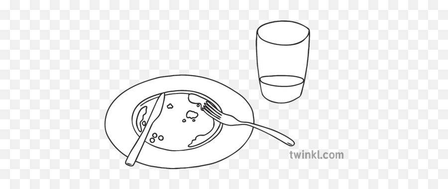 Mostly Eaten Meal Food Eating Finished Empty Plate Ks1 Black - Food Finished Plate Drawing Png,Empty Plate Png