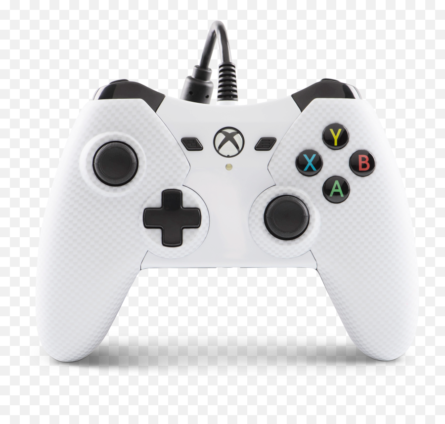 Xbox One White Carbon Fiber Wired Controller - Custom Yellow Xbox One Controller Png,Xbox One Controller Png