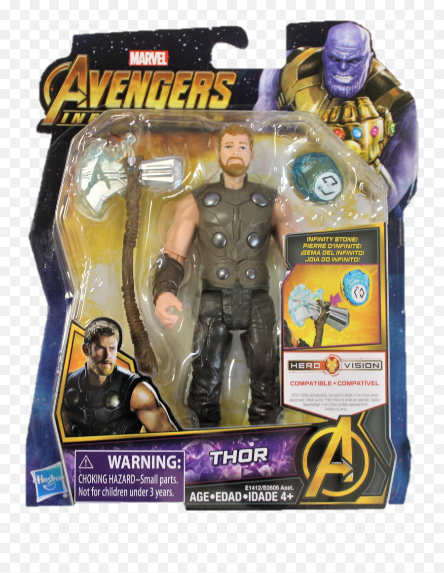 Avengers Infinity War Thor With Stone 6 - Inch Action Figure Marvel Infinity War Action Figures Png,Vision Marvel Png