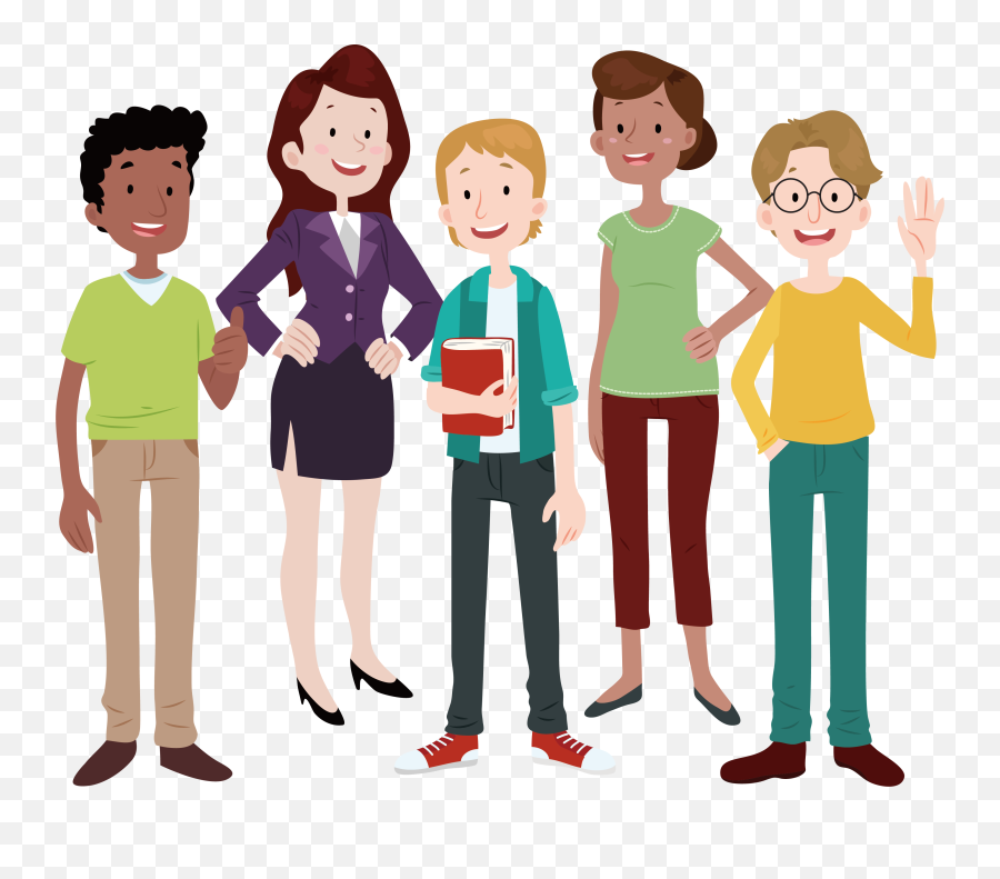 Cartoon People Clipart Png - Transparent People Cartoon Png,Group Of People  Png - free transparent png images 