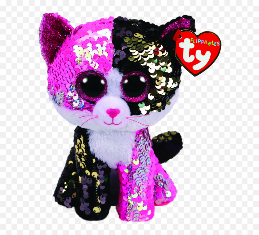Malibu The Pink U0026 Black Cat Regular Flippable - Malibu Beanie Boo Png,Black Cat Transparent