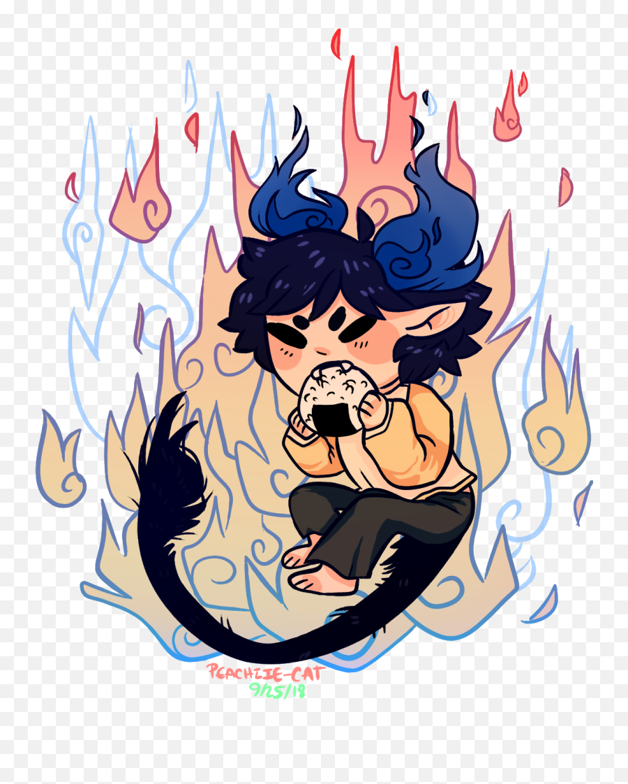 Rin Okumura - Anime Demon Cat Png,Rin Okumura Png