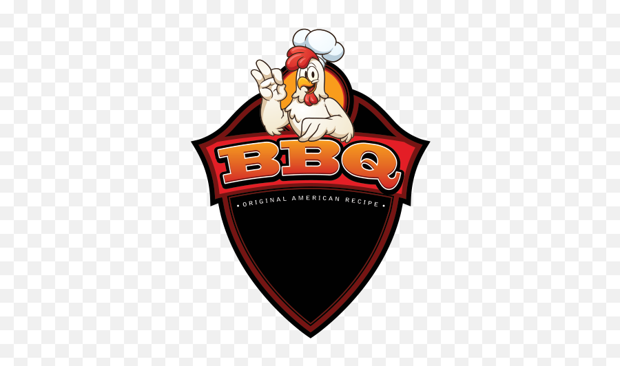 Printed Vinyl Bbq Barbeque Original American Recipe Chicken - Cartoon Png,Bbq Logos