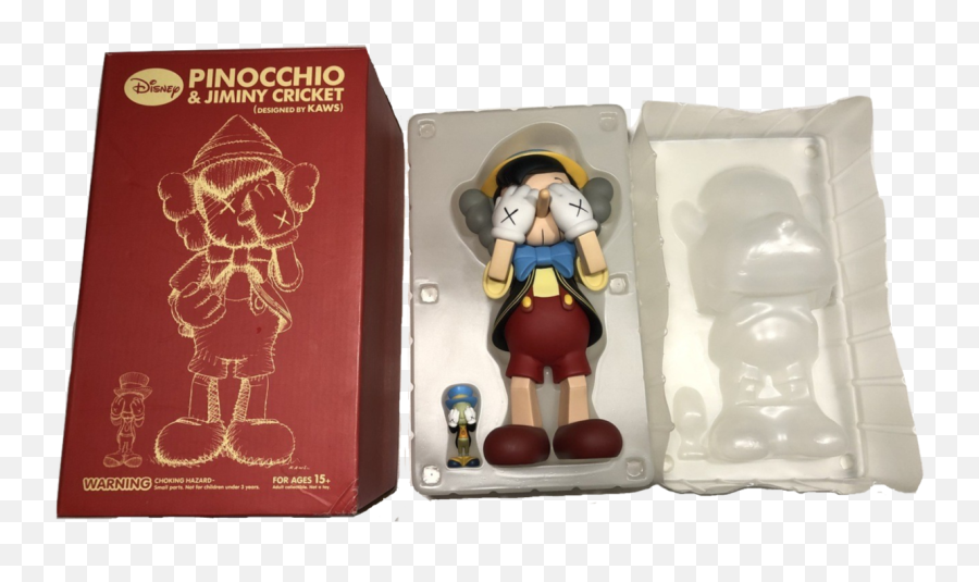 Kaws Disney Pinocchio Jiminy Cricket - Kaws Pinocchio Png,Jiminy Cricket Png