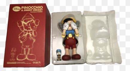 Kaws Disney Pinocchio Jiminy Cricket - Kaws Pinocchio Png,Jiminy Cricket Png