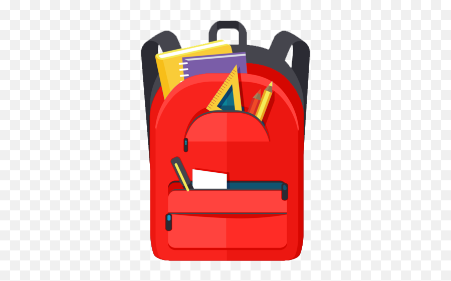 Backpack Filled With School Supplies - Bag At Notebook School Supplies Png,School Supplies Png