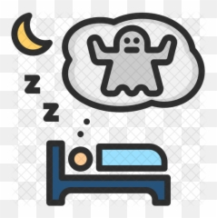 Nightmare Icon Of Colored Outline Style - Nightmare Icon Png,Nightmare Png