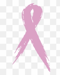 Breast Cancer Ribbon Design Png - Paint