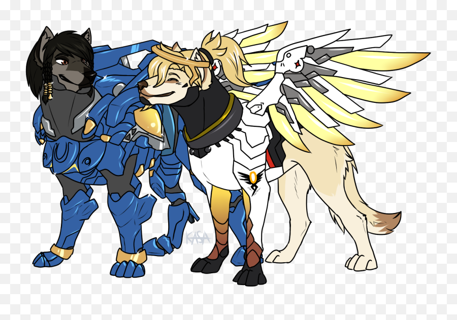 Kasaru2911 - Pharah X Mercy Fanart Png,Pharah Transparent