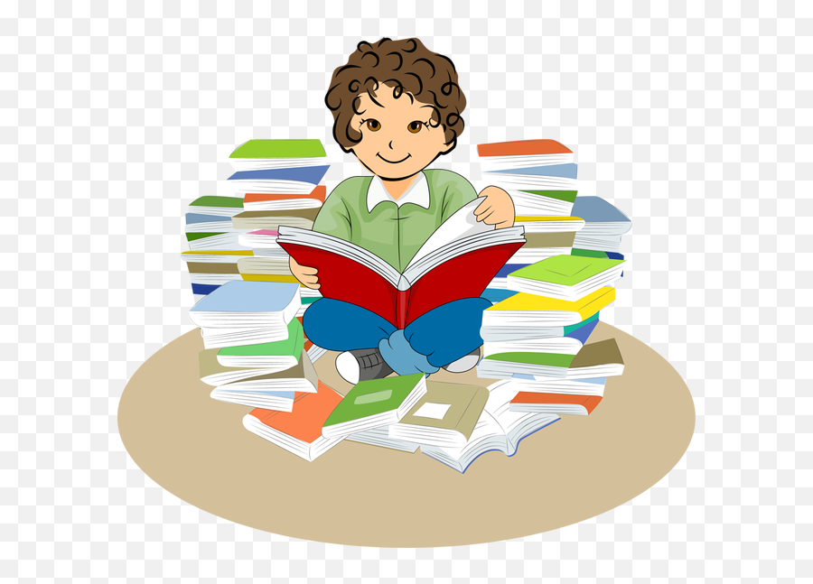 Reading Books Clipart Png 1421129 - Png Images Pngio Clip Art Reading A Book,Book Clip Art Png