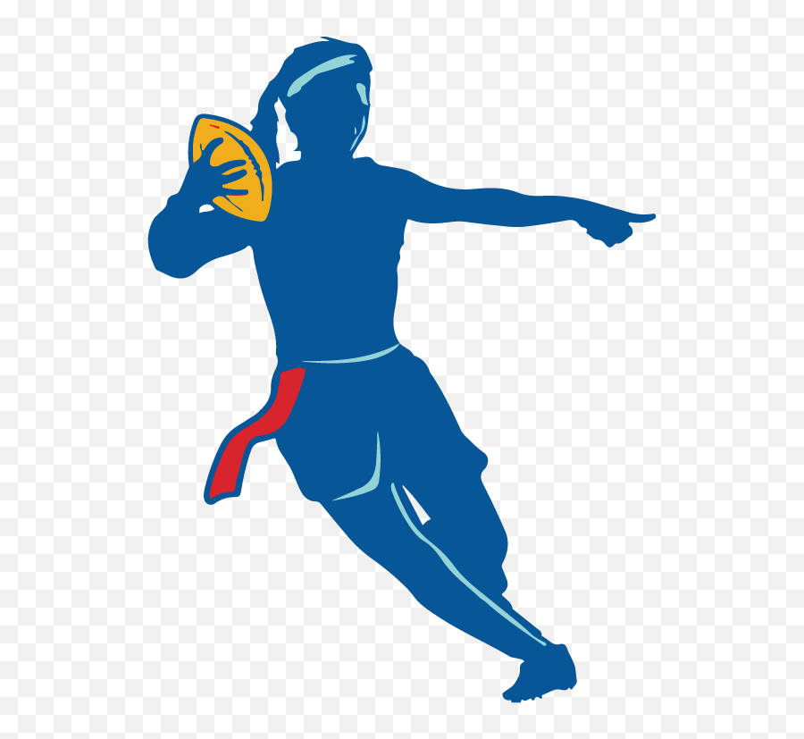 Girls Flag Football Clipart - Png Download Full Size Girl Flag Football Clipart,Football Clipart Transparent