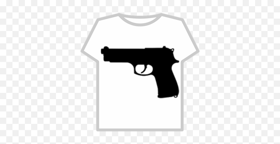 Gun - Silhouette Roblox T Shirt Roblox Robux Png,Gun Silhouette Png
