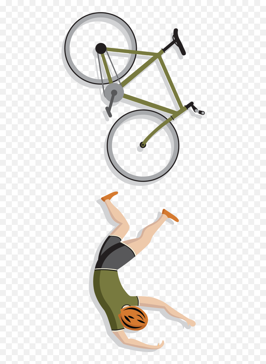 Bicycle Crashing Into Car Png U0026 Free - Bike Cycle Accident,Bicyclist Png
