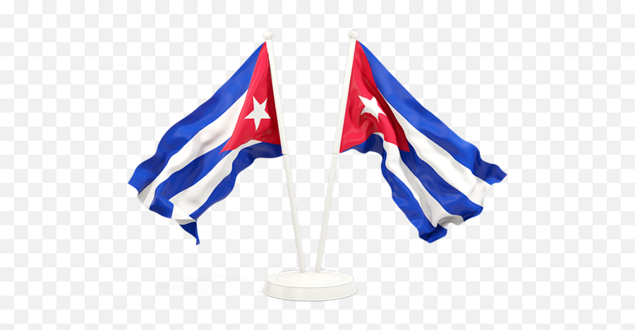 Two Waving Flags - Puerto Rico Flag Waving Png,Cuban Flag Png
