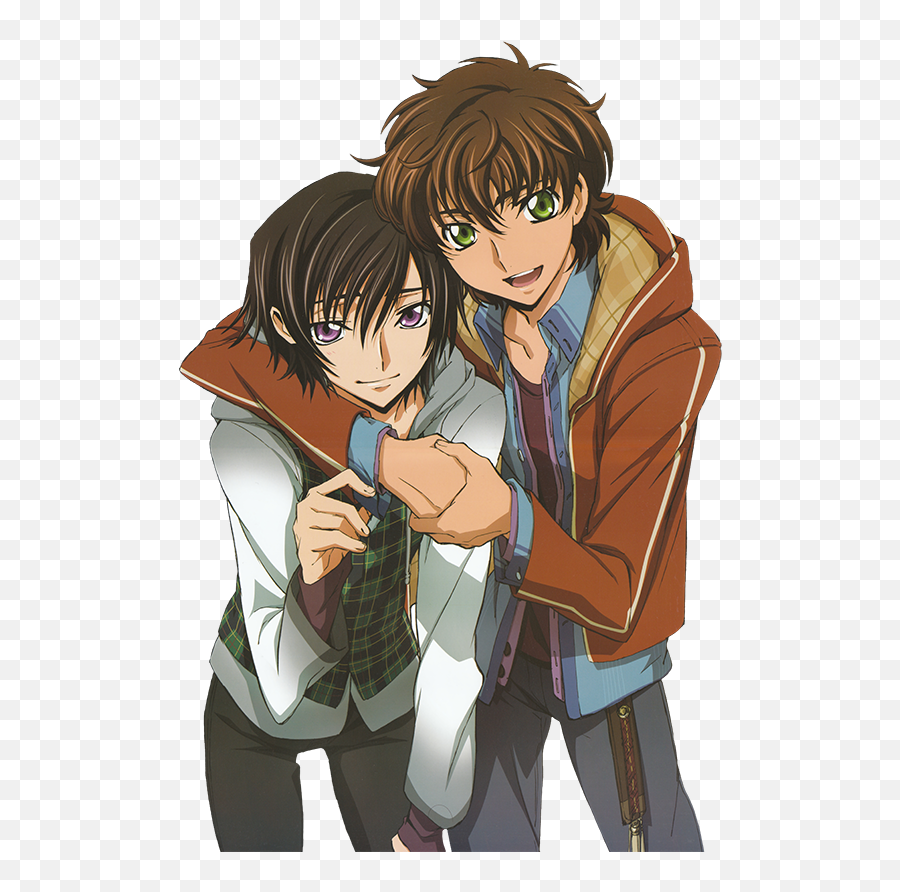 Download Png - Male Best Friends Anime Png Image With No Code Geass Suzaku And Lelouch,Male Png