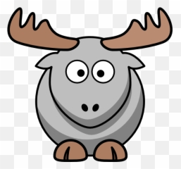 Download How To Set Use Grey Moose Cartoon Icon Png - Full Elk