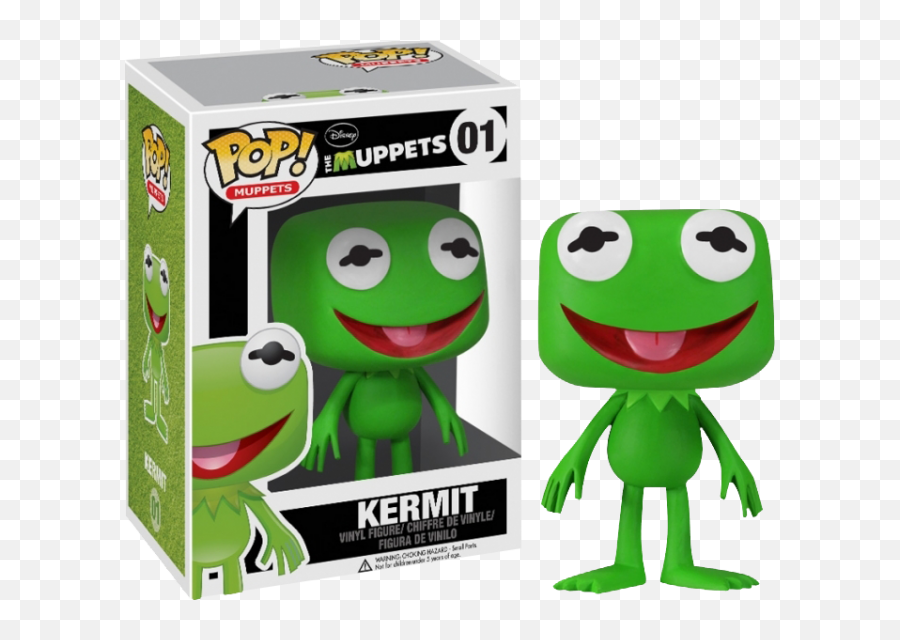 Download Hd Kermit The Frog Pop Vinyl Figure - Funko Pop Funko Pop The Muppets Png,Kermit The Frog Transparent