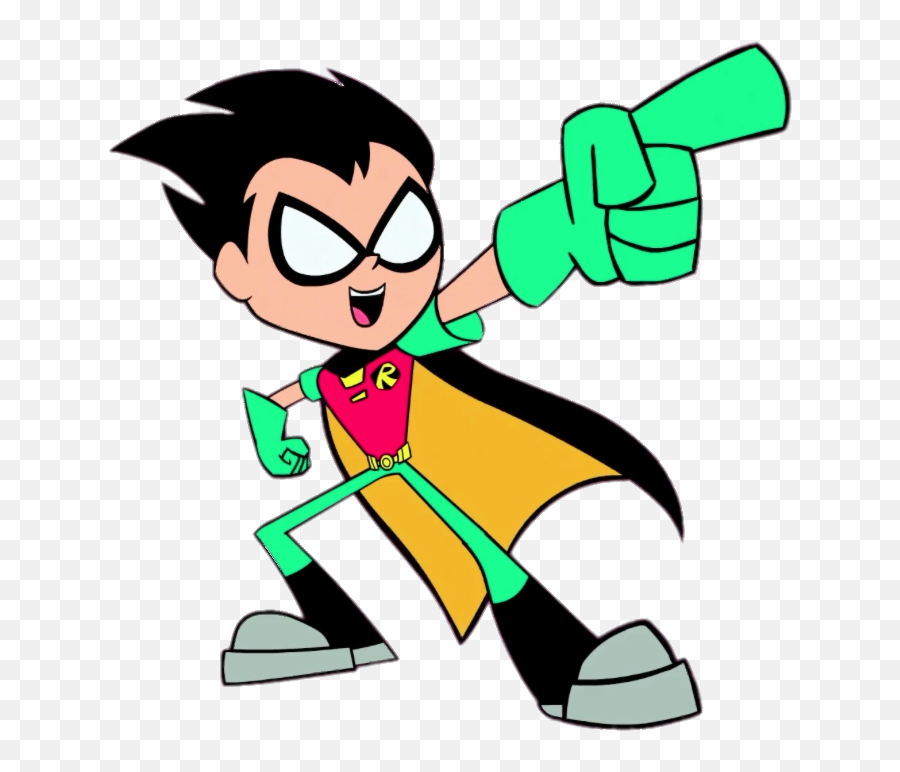 Teen Titans Go Robin Pointing Png Image - Robin Teen Titans Go,Robin Transparent