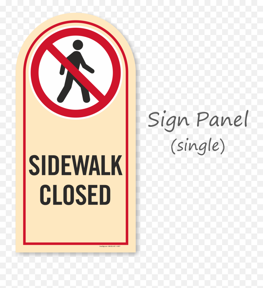Sidewalk Closed Sign A - Frame Sidewalk Sign Sku Kroll1023 Language Png,Side Walk Png