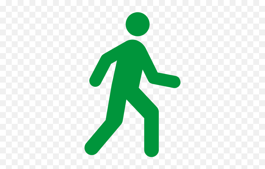 Download Hd Walking Icon - Walking Man Icon Green Walking Man Icon Green Png,Man Icon Png